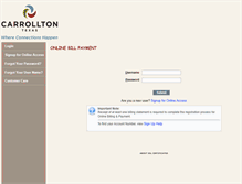 Tablet Screenshot of cityofcarrollton.dpnetbill.com